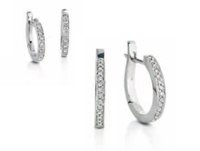 Orecchini Donna Oro Donna Luna in Oro bianco Diamante DKOF1009.007